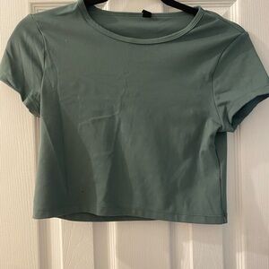Green Women's Crop Top